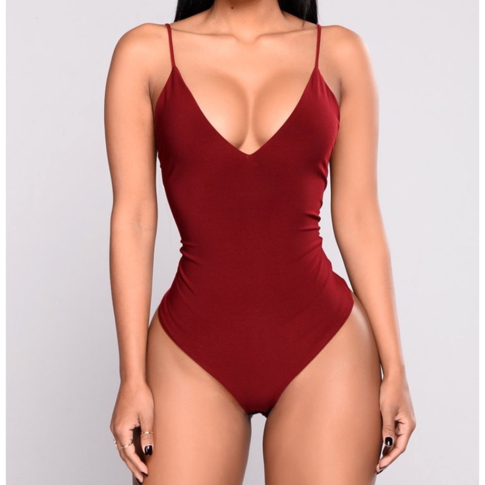 Burgundy Bodysuit